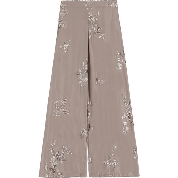 pantaloni a palazzo Dixie grigio a fiori