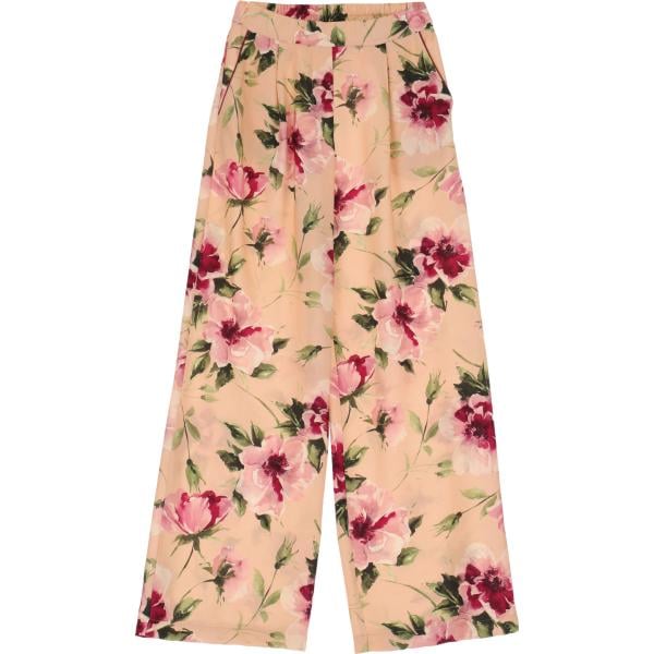 pantaloni Dixie arancione a fiori