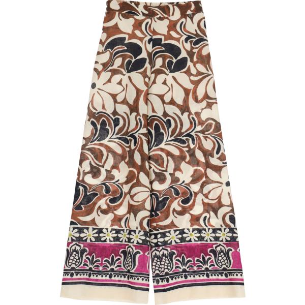 pantaloni a palazzo Dixie multicolore a fiori