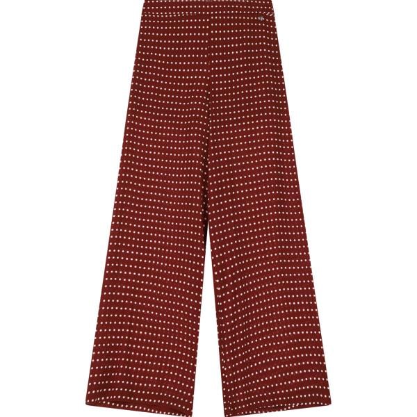 pantaloni Dixie rosso a pois