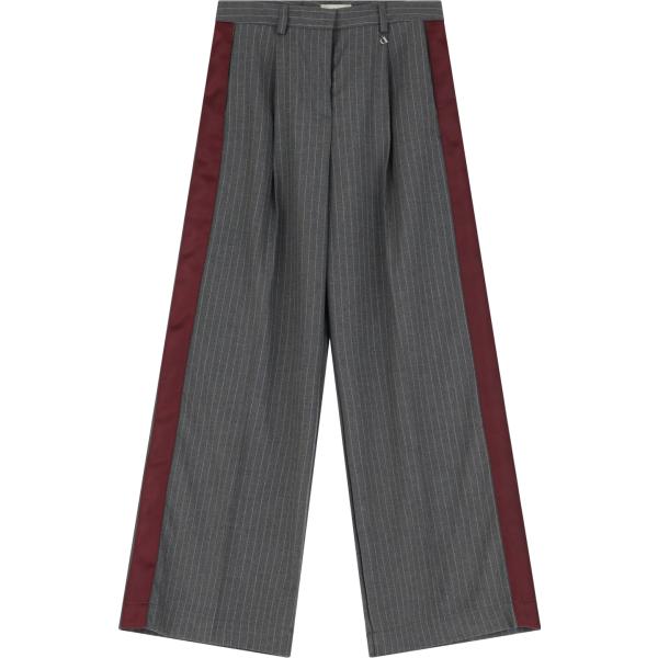 pantaloni a palazzo Dixie grigio a righe