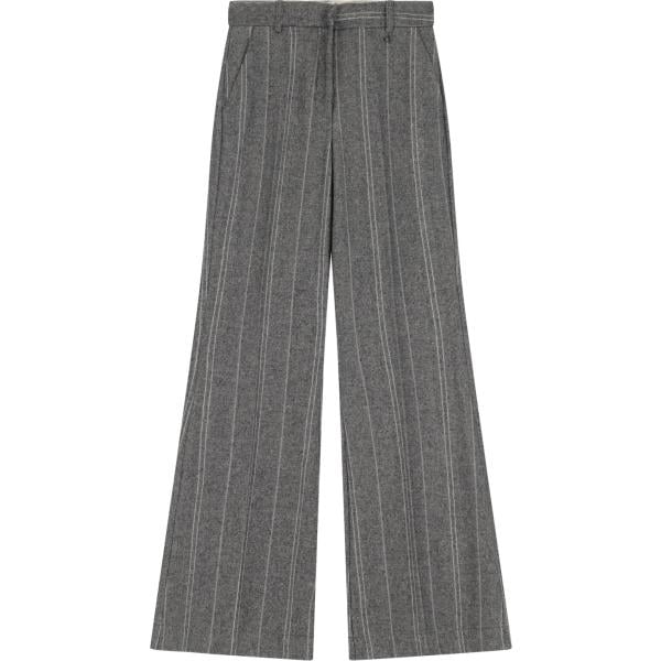 pantaloni Dixie grigio a righe
