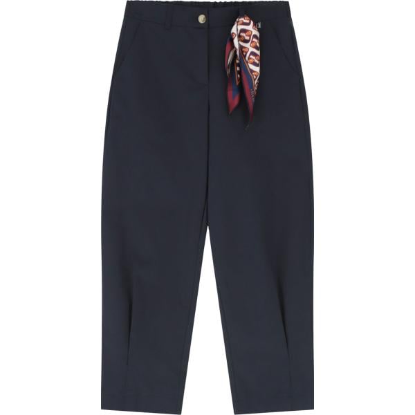 pantaloni chino Dixie blu tinta unita