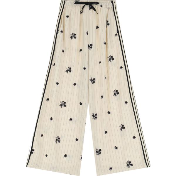 pantaloni Dixie bianco a righe