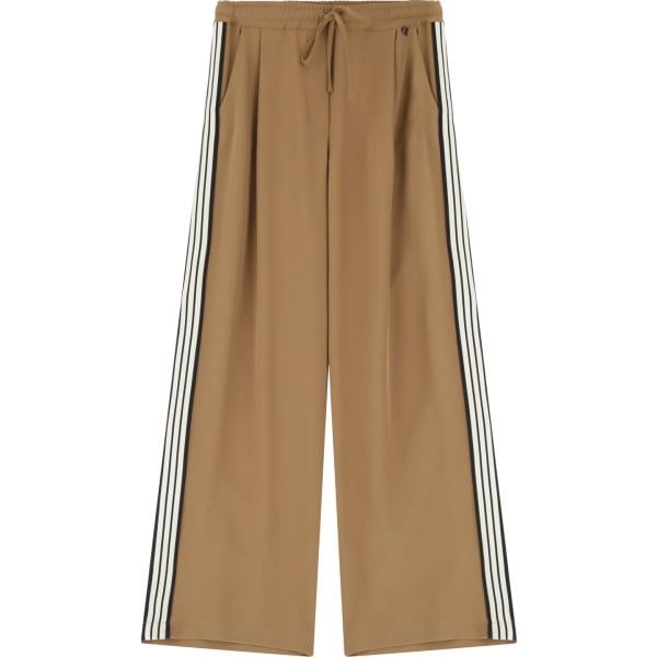 pantaloni Dixie marrone a righe
