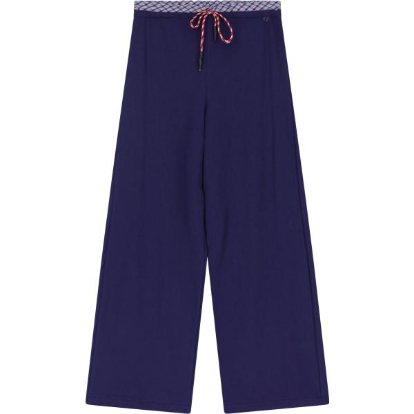 pantaloni Dixie blu con stampe