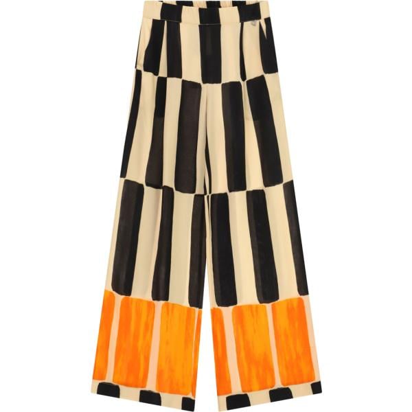 pantaloni a palazzo Dixie multicolore a righe