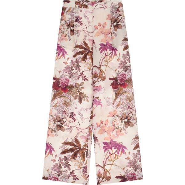 pantaloni Dixie rosa con stampe