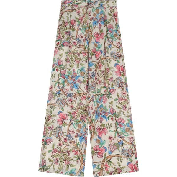 pantaloni Dixie grigio a fiori