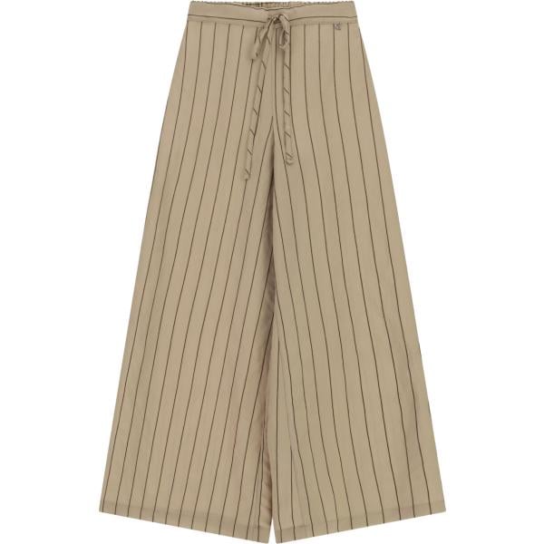 pantaloni a palazzo Dixie marrone a righe
