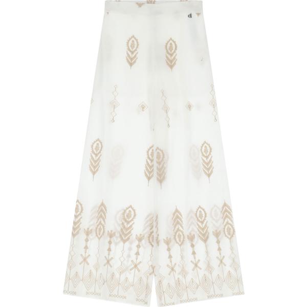 pantaloni Dixie bianco con stampe