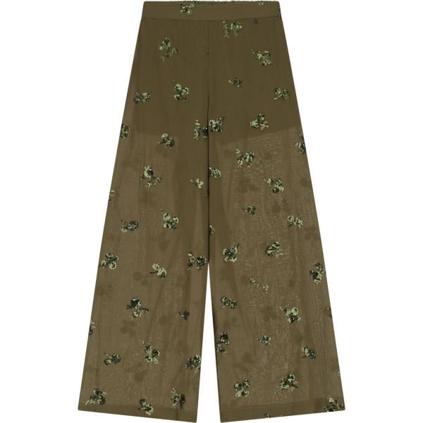 pantaloni Dixie marrone con stampe