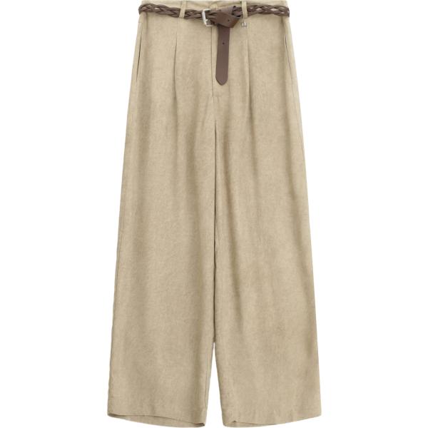pantaloni Dixie marrone tinta unita
