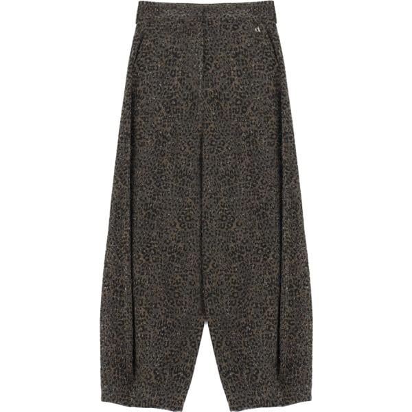 pantaloni a palazzo Dixie nero con stampe