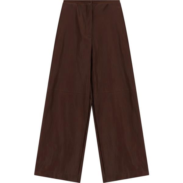 Pantaloni a palazzo da donna in marrone scuro a vita alta Dixie