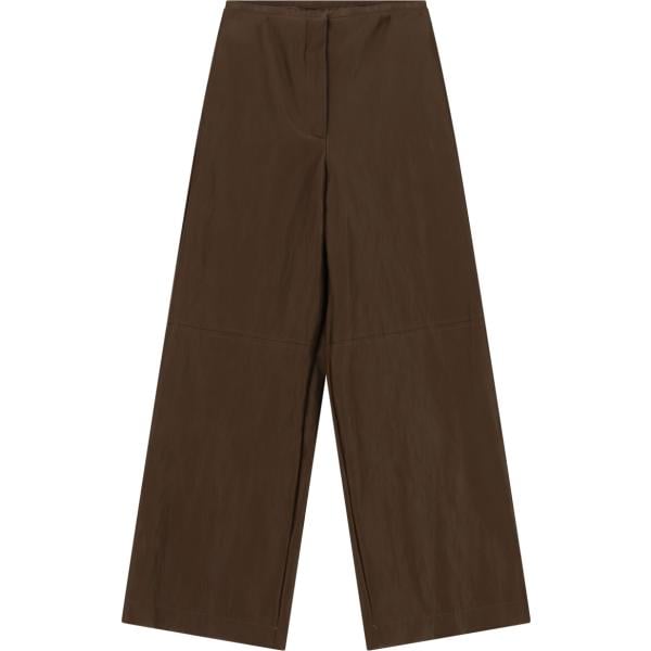 Pantaloni a palazzo da donna in marrone scuro a vita alta Dixie