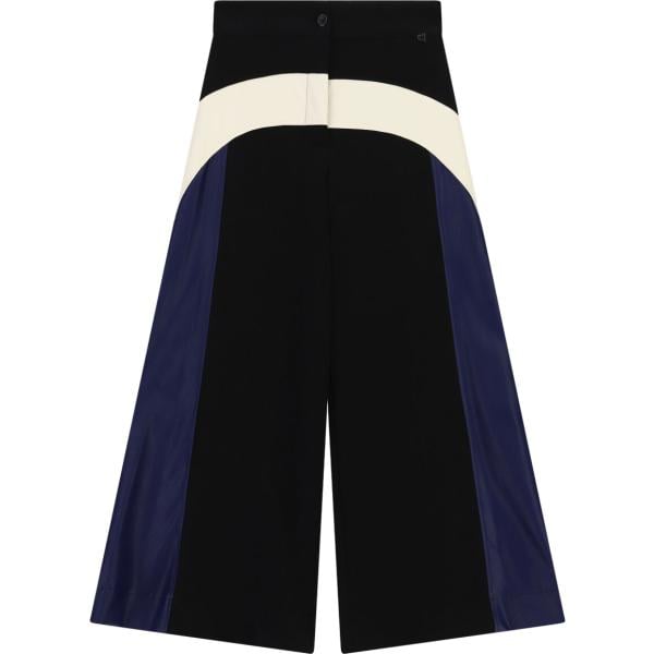 Pantaloni a palazzo da donna in nero pece a vita alta Dixie Dixie