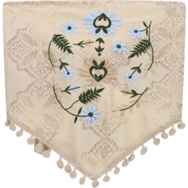 top Dixie marrone a fiori