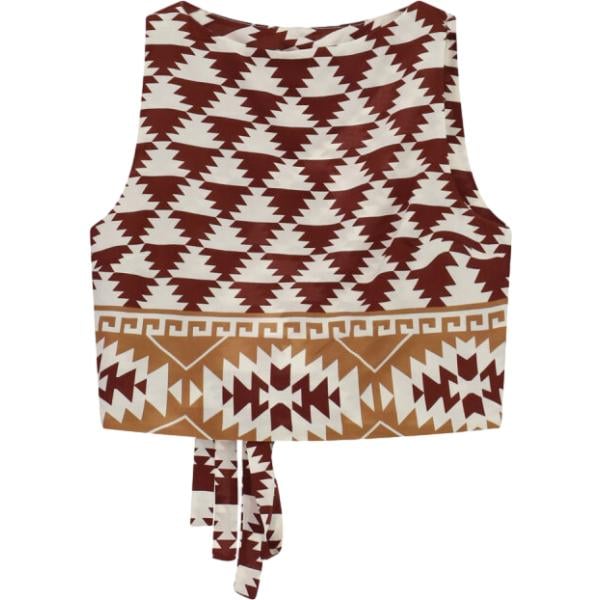Top da donna con stampe senza maniche Dixie