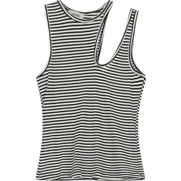 top Dixie multicolore a righe