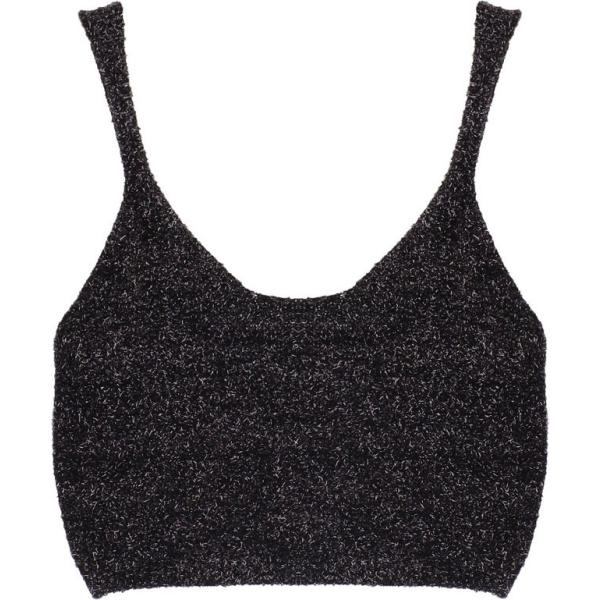 top Dixie nero tinta unita