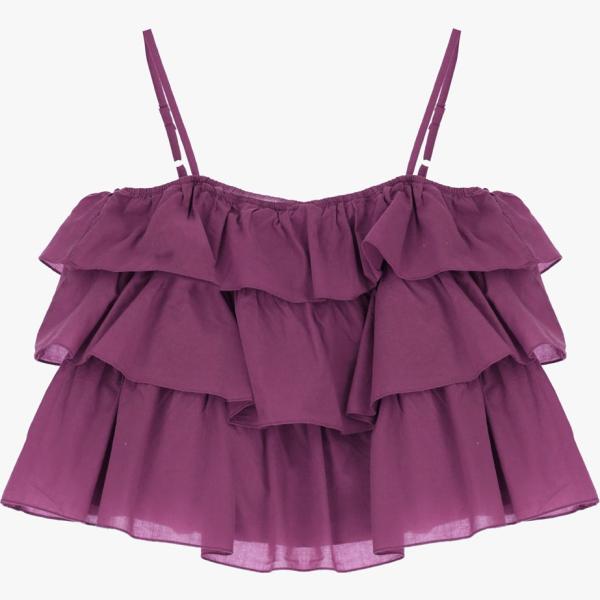top Dixie viola tinta unita