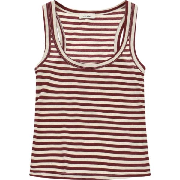 top Dixie multicolore a righe