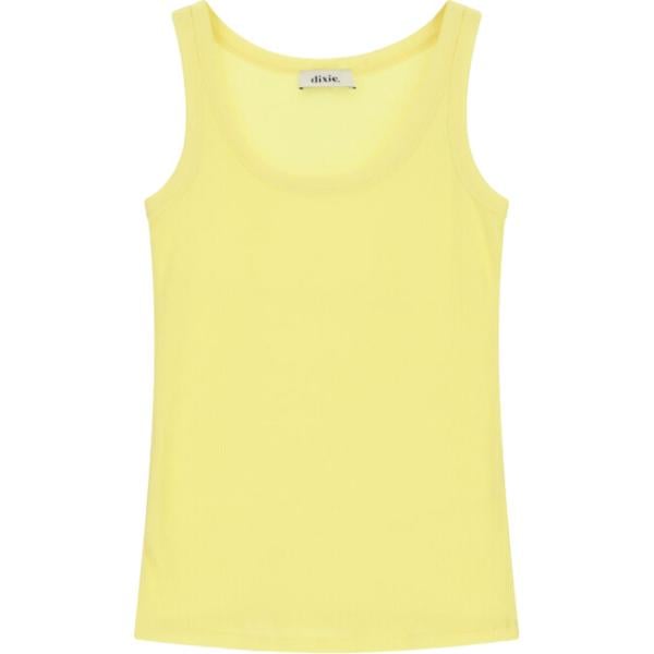 top Dixie giallo tinta unita