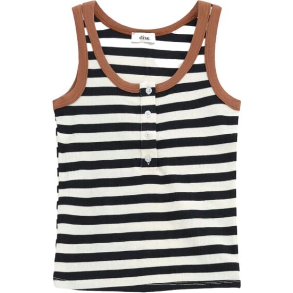 top Dixie multicolore a righe