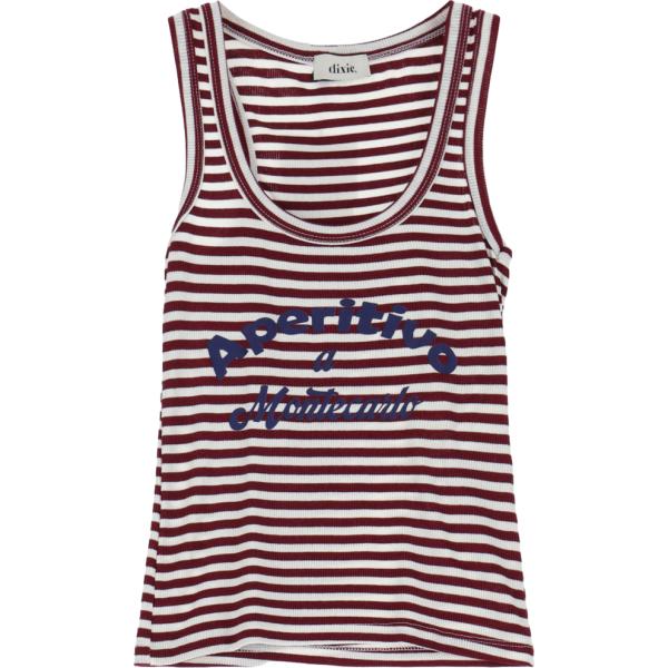 top Dixie multicolore a righe