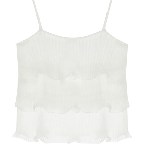 top Dixie bianco