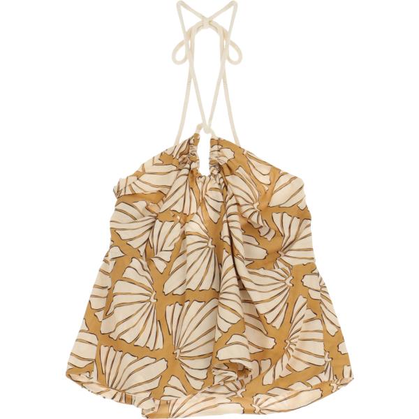 canottiere Dixie marrone geometrica