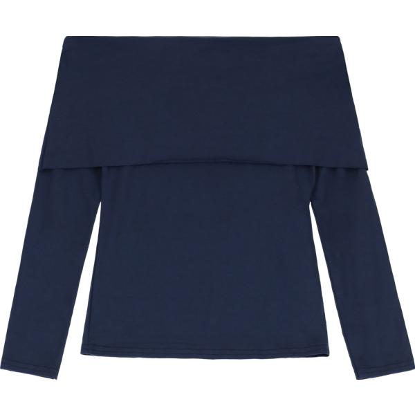 top Dixie blu tinta unita