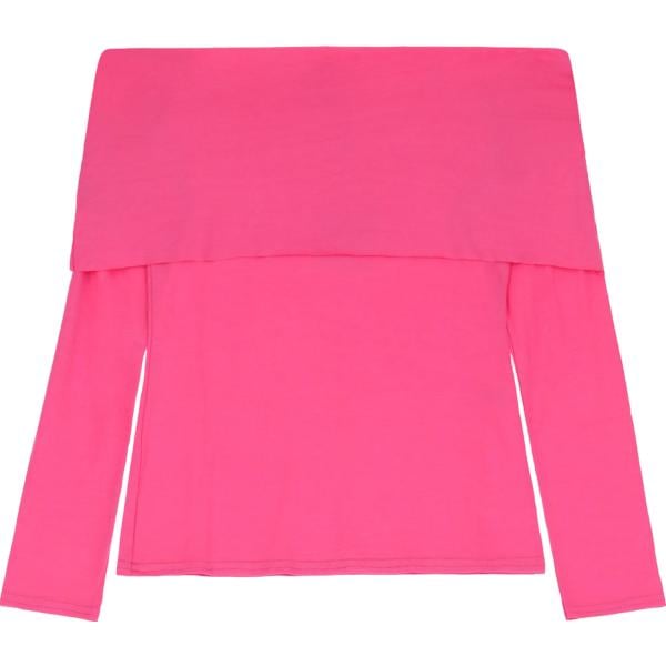 top Dixie rosa tinta unita