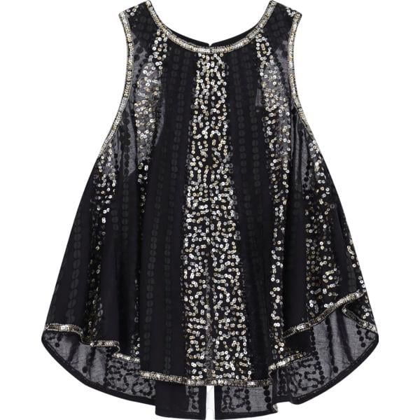 top Dixie nero a righe