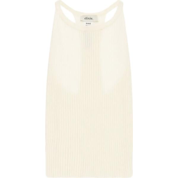 top Dixie bianco a righe