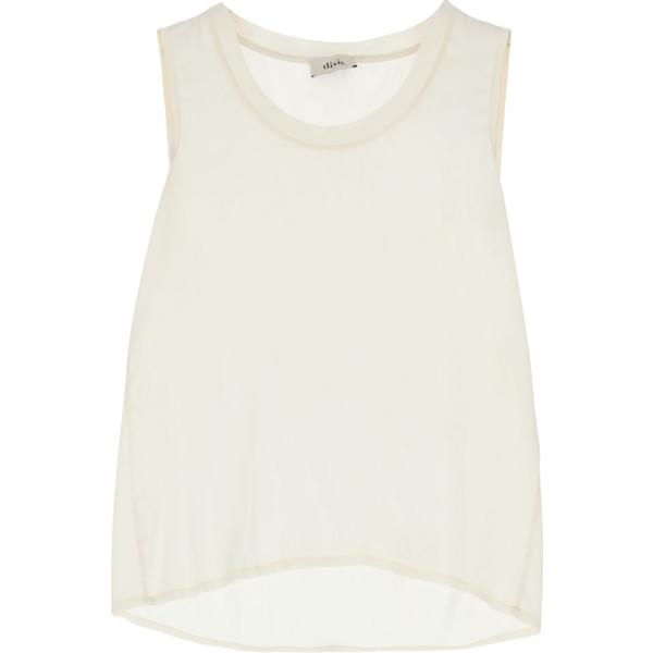 top Dixie bianco tinta unita