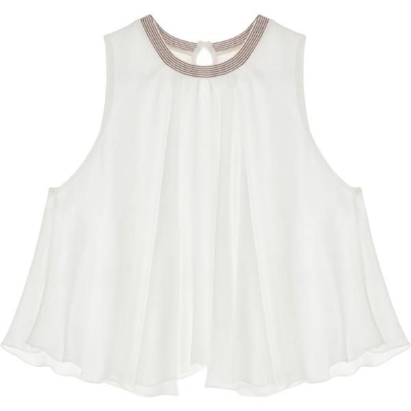 top Dixie bianco