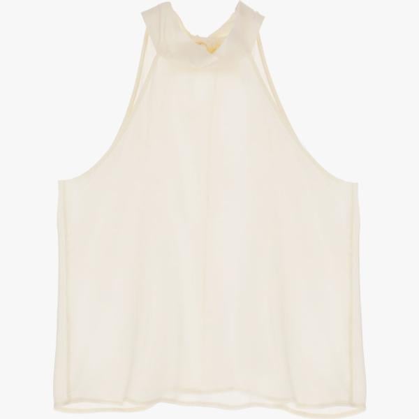 top Dixie bianco tinta unita