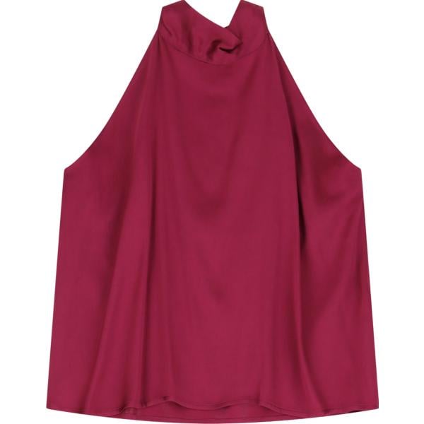 top Dixie rosso tinta unita