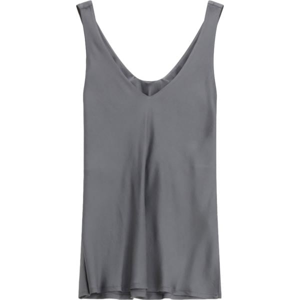 top da donna in grigio scuro collo a v senza maniche Dixie