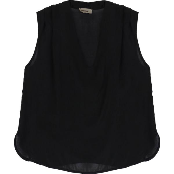 canottiere Dixie nero tinta unita