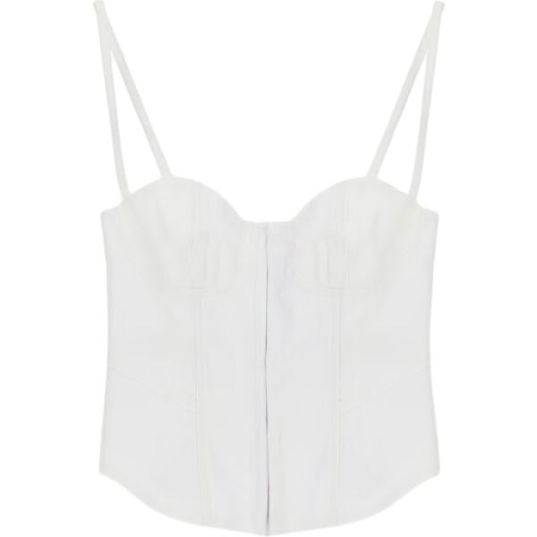 top Dixie bianco