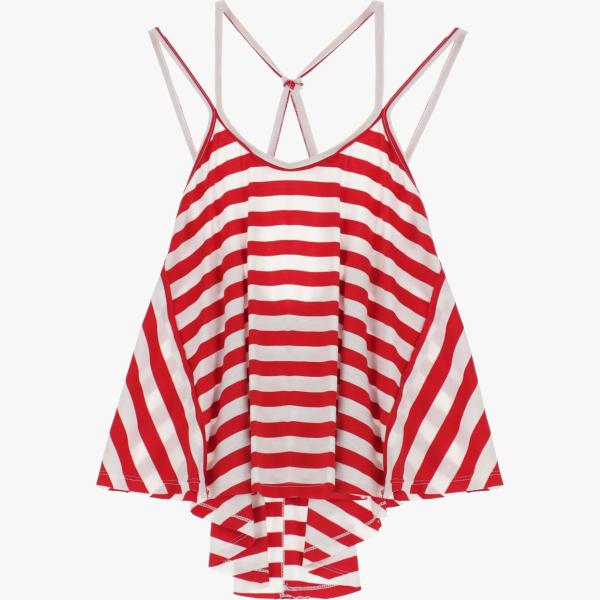 canottiere Dixie multicolore a righe