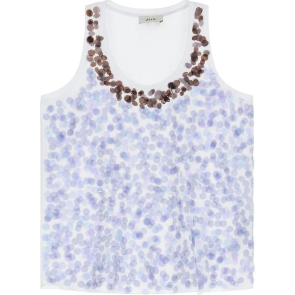 top Dixie viola con stampe