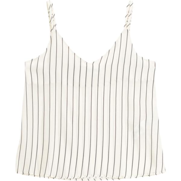 top Dixie bianco a righe