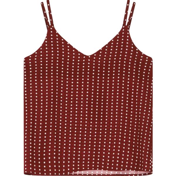 top Dixie rosso con stampe