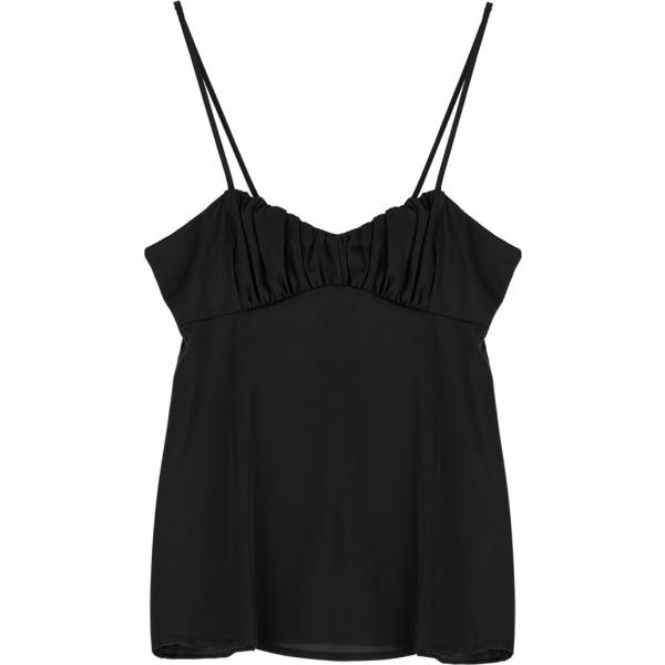 top Dixie nero tinta unita