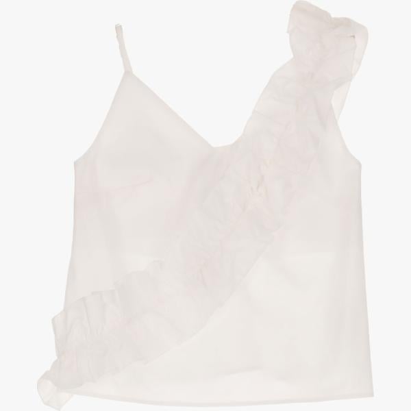 top Dixie bianco tinta unita