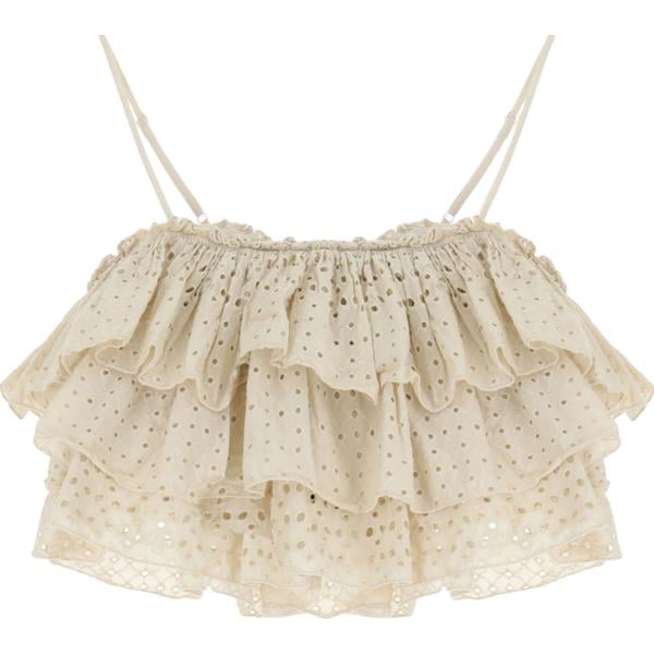 top Dixie bianco